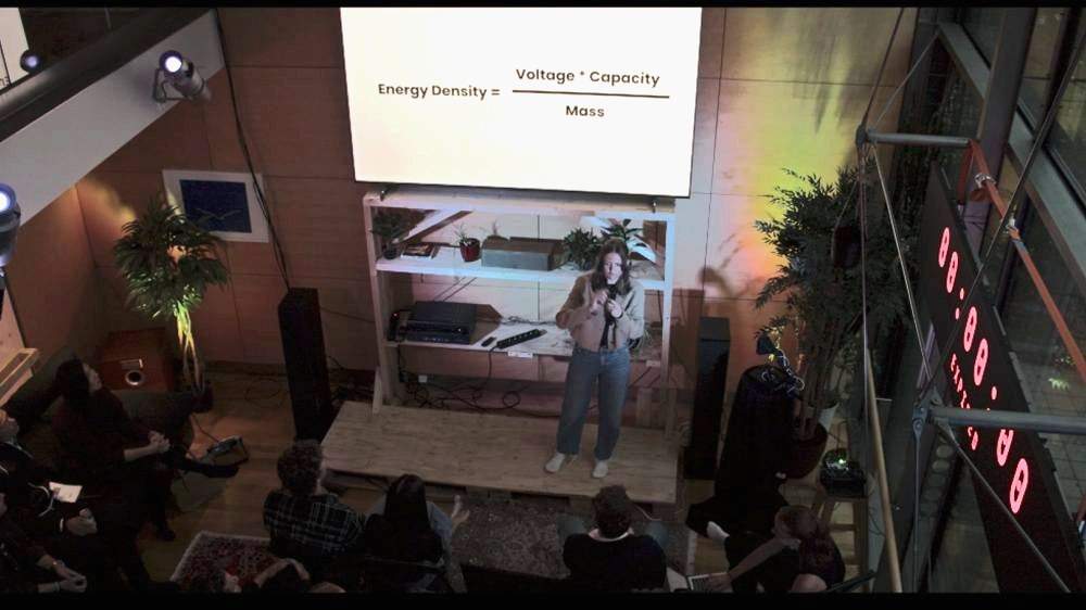 giving a talk